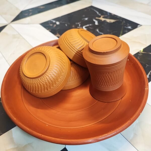 Terracotta Dinner Set - VEDICRA-PLT16 - Image 2