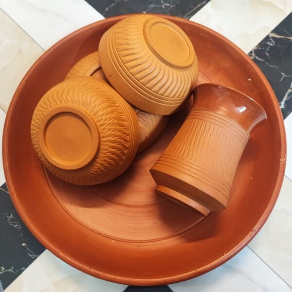 Terracotta Dinner Set - VEDICRA-PLT16