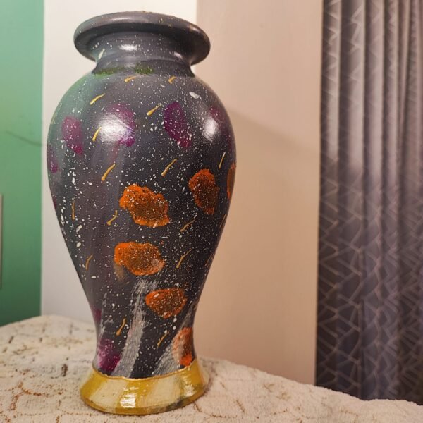 Designed Earthen Flower Vase - VEDICRA-FLV2 - Image 5