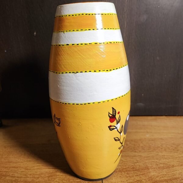 Designed Earthen Flower Vase - VEDICRA-FLV1 - Image 5